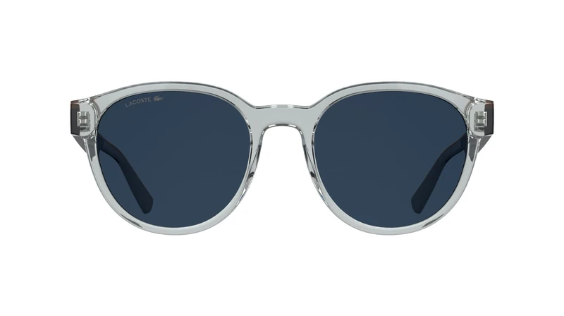 Lacoste Men's Sunglasses L6088S - Transparent Light Grey with Solid Blue Lens
