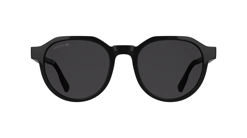 Lacoste Men's Sunglasses L6087S - Black with Solid Grey Lens