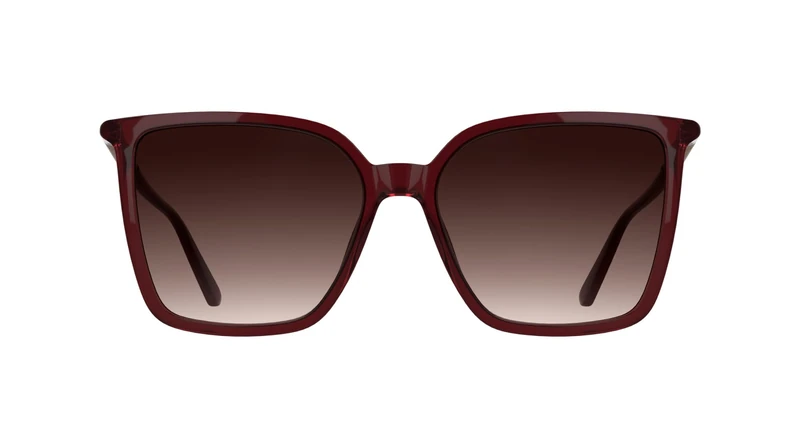 Calvin Klein Women's Sunglasses CK26502S - Transparent Burgundy with Gradient Burgundy Lens