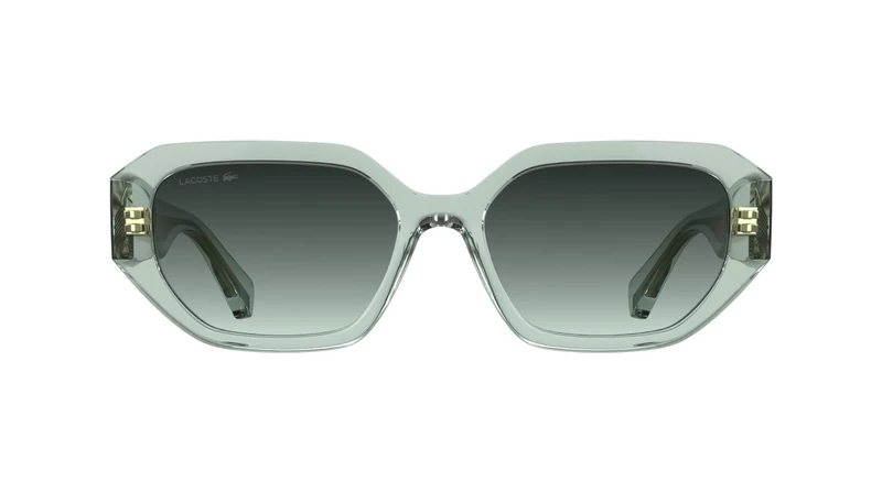 Lacoste Women's Sunglasses L6091S - Transparent Light Mint with Gradient Dark Green/Aqua Lens