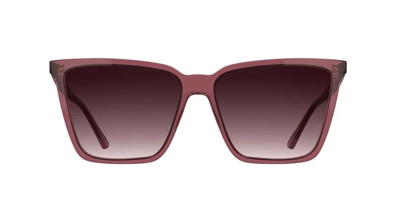 Calvin Klein Women's Sunglasses CK26506S - Transparent Burgundy with Gradient Purple/Rose Lens