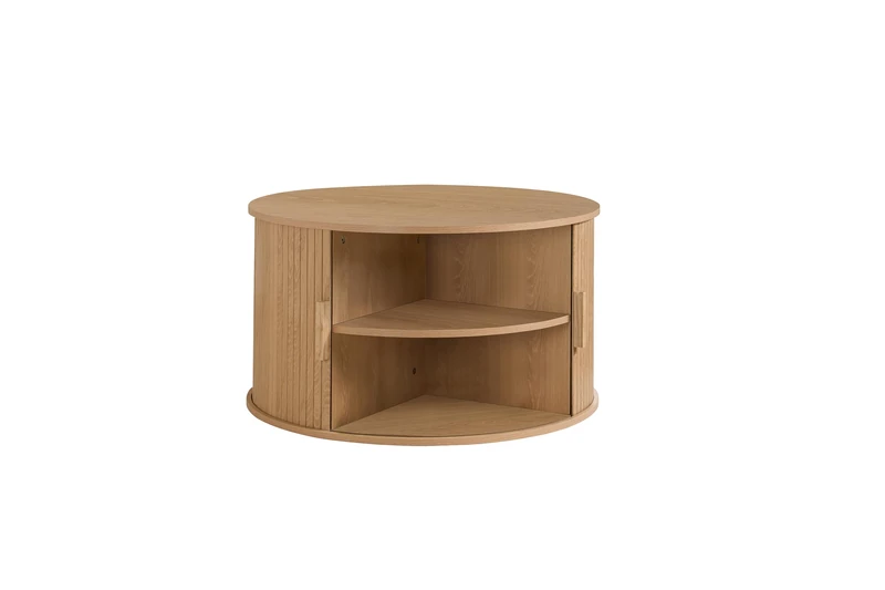 Birlea Axel Oak Fluted Coffee Table With Storage
