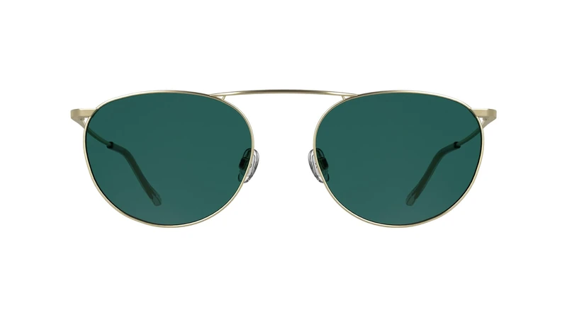 Calvin Klein Unisex Adult Sunglasses CK26106ST - Matte Gold with Solid Petrol Lens