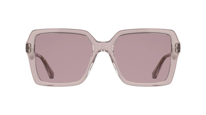 Calvin Klein Jeans Women's Sunglasses CKJ26602S - Transparent Rose with Solid Wine Lens - Image 1