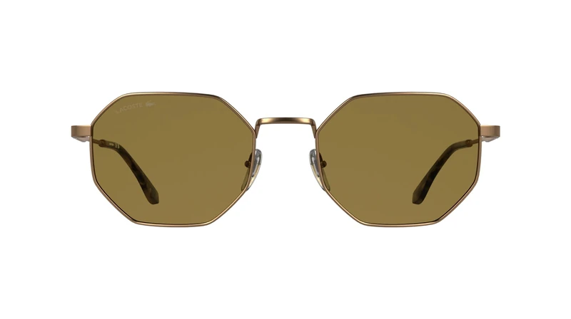 Lacoste Unisex Adult Sunglasses L280S - Matte Amber Gold with Solid Brown Lens