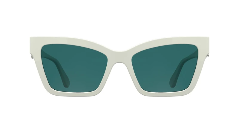 KARL LAGERFELD Women's Sunglasses KL6220S - White with Solid Petrol Lens