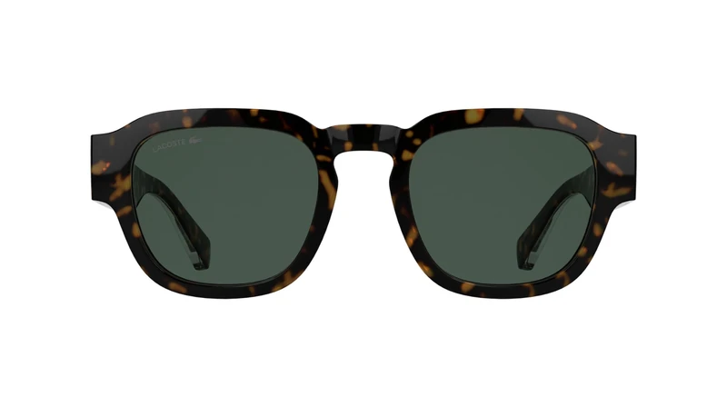 Lacoste Unisex Adult Sunglasses L6090S - Havana with Solid Green Lens