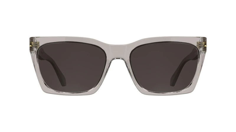 Calvin Klein Jeans Women's Sunglasses CKJ26606S - Transparent Grey with Solid Warm Smoke Lens