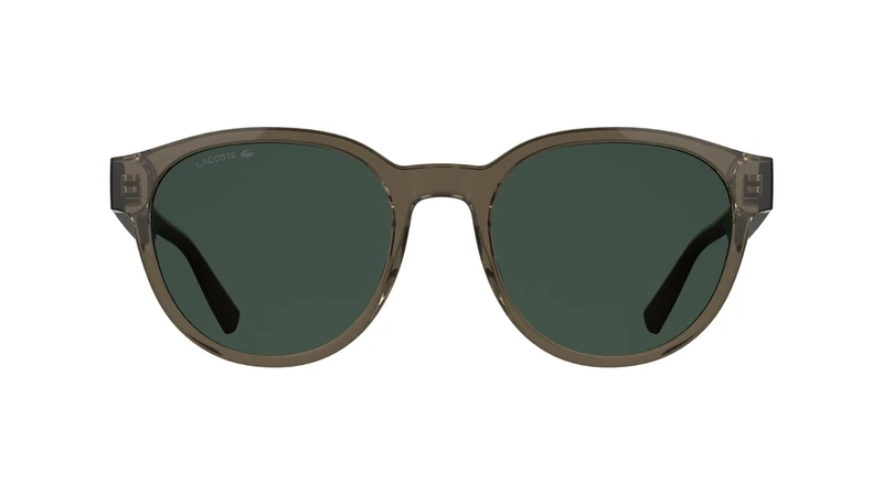 Lacoste Men's Sunglasses L6088S - Transparent Brown with Solid Green Lens