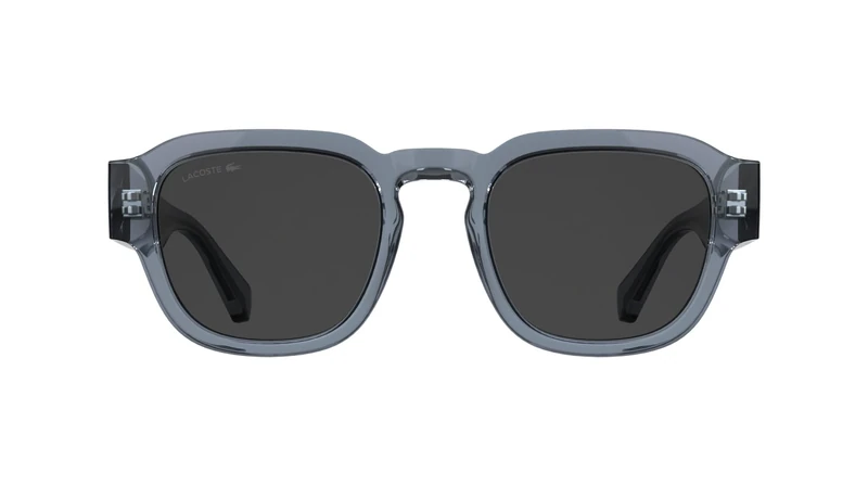 Lacoste Unisex Adult Sunglasses L6090S - Tranparent Light Grey Blue with Solid Grey Lens