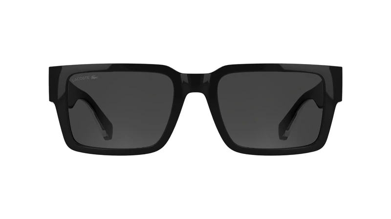 Lacoste Men's Sunglasses L6089S - Black with Solid Grey Lens