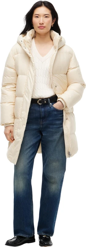 Tommy Hilfiger Women's, Down Modern Coat WW0WW51547, Puffer Coat, Black, S