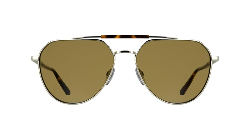 Calvin Klein Unisex Adult Sunglasses CK26100S - Light Gold with Solid Amber Lens