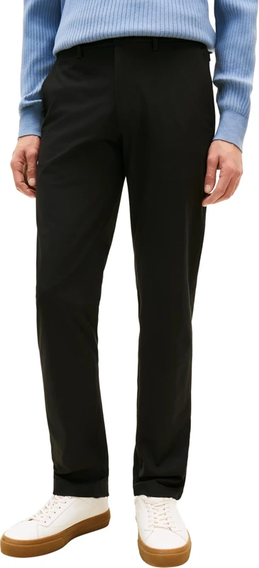 Tommy Hilfiger Men's, Knit Tech Chino Denton MW0MW43408, Chino, Black, 32W / 34L