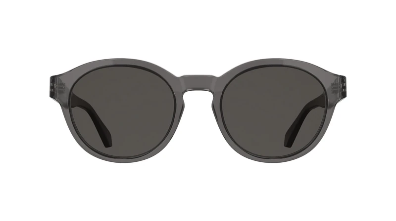 Calvin Klein Jeans Unisex Adult Sunglasses CKJ26604S - Transparent Grey with Solid Warm Smoke Lens