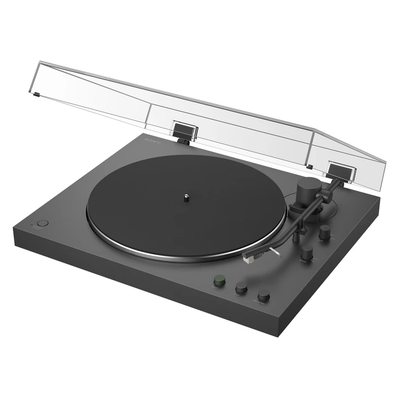 Sony PS-LX3BT, Wireless Bluetooth Turntable with Full Auto Playback, Hi-Res Audio Wireless, Belt Drive, Built-in Phono Preamp, 2 Speed Operation, Dust Cover