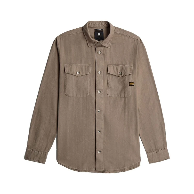 Navy Slim Shirt ls