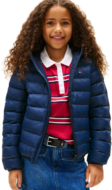 Tommy Hilfiger Kids Gender Inclusive U Lightweight Jacket KS0KS00584 Other Jackets, BLUE, 8 Years