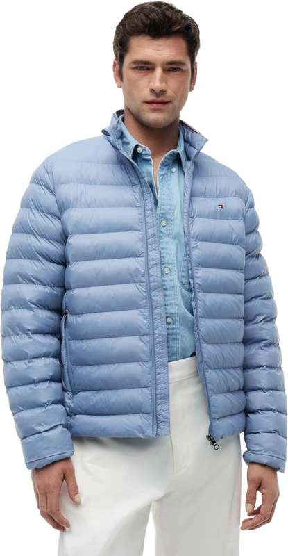 Tommy Hilfiger Men's, Packable Recycled Jacket Mw0Mw37634, Other Jackets, Burgundy, L - Image 1
