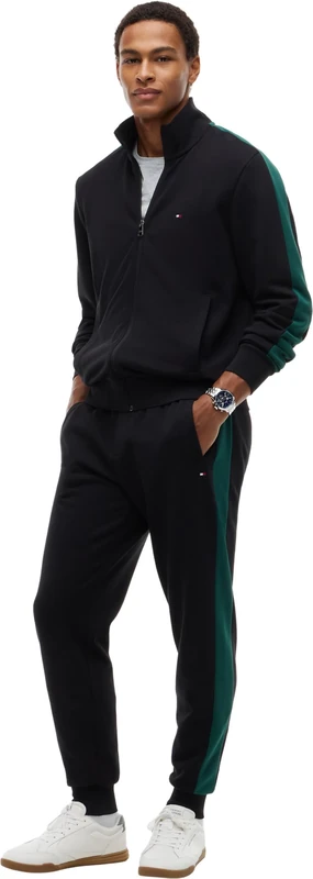 Tommy Hilfiger Men's, Ess Colorblock Tracksuit MW0MW45673, Tracksuit, Black, M