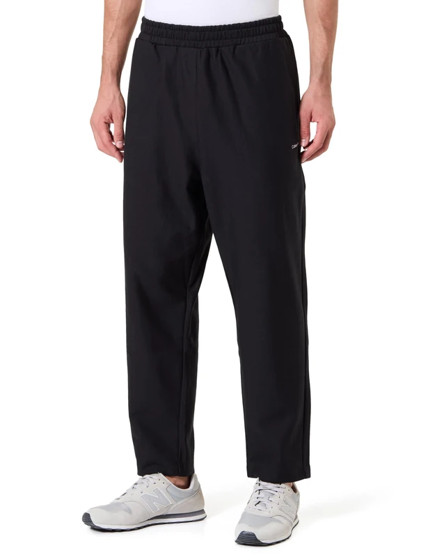Calvin Klein Men Premium Terry Ck Micro Logo Jogg LV04LH217G Sweatpants, Black (Black), S