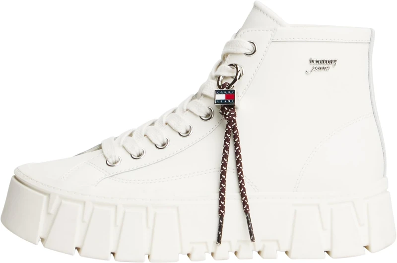 Tommy Hilfiger Women Th Buckle Glossy Ankle Rain Boot FW0FW09543 Rainboots, BLUE (Space Blue), 7.5