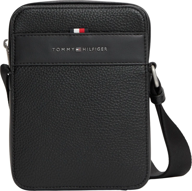 Tommy Hilfiger Men Th Central Mini Reporter AM0AM14698 Crossover, BLACK (Black), One Size
