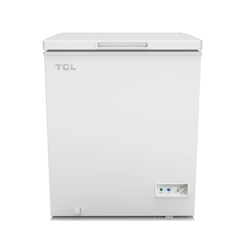 TCL 98L Chest Freezer Storage Basket, Counter-Balanced Lid, Wheels Front Water Disposal - Image 1