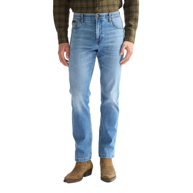 WRANGLER - Mens Jeans - Authentic Straight Fit - Texas - Denim Blue