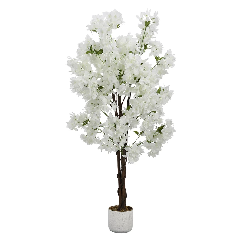 GarveeLife Artificial Cherry Blossom Tree 120/150/180 cm in Pot, Sakura Artificial Plant with Flowers for Wedding, Living Room, Office & Spring Decoration