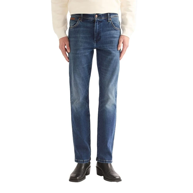 Wrangler Texas Mens Authentic Straight Fit Jeans - Denim Blue