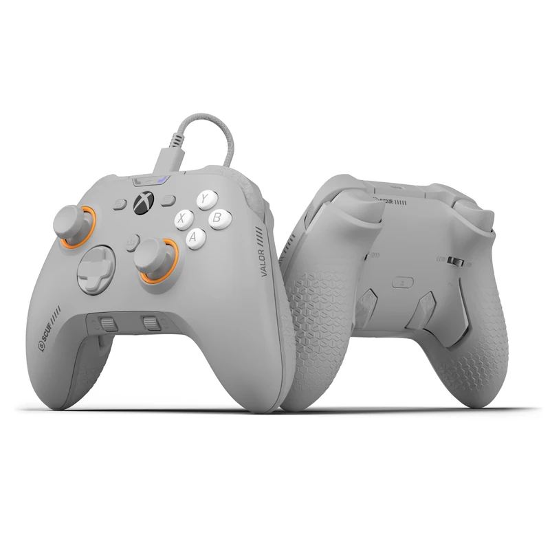SCUF VALOR PRO Wired Performance Xbox Controller – Customisable Back Paddles, Instant Triggers, Hall Effect Thumbsticks, Audio Controls, Xbox Series X|S, Xbox One, Windows PC – Light Grey