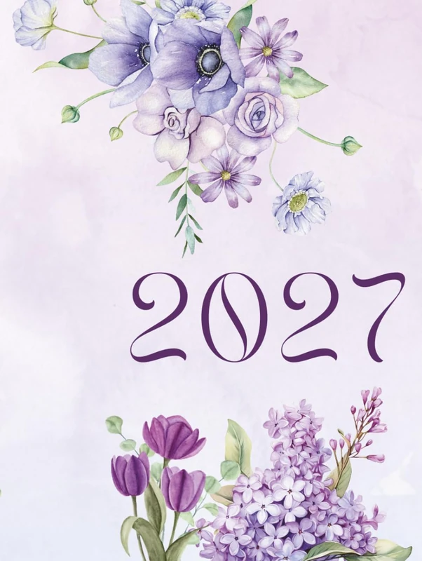 NEW YEAR Calendar. 500-Page Organiser. Full 365 Days. Stay organized, inspired, and in control. Elegant Daily Planner for Women. Daily, monthly and ... Black & white interior with White Paper.
