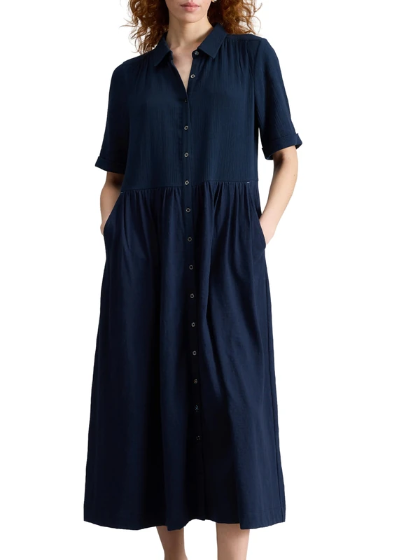 White Stuff Women's Rylee Dress (Pack of 1), Dark Navy, 12