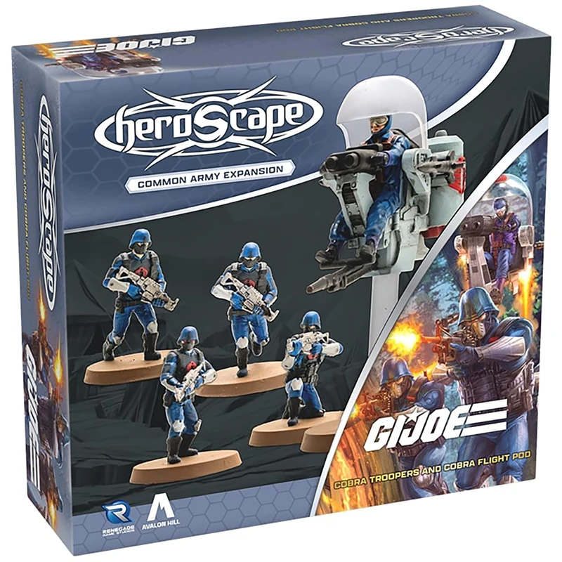 Renegade | G.I. JOE Heroscape COBRA Troopers And COBRA Flight | Common Army Expansion Miniature Game | 2-4 Players | 60-120 Minutes