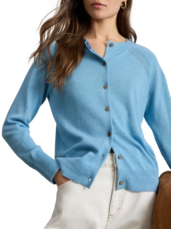 White Stuff Women's Lulu Cardigan Sweater (Pack of 1), LGT Blue, 14