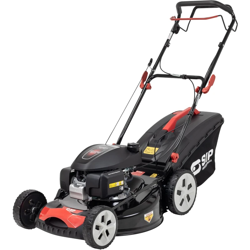 SIP Self-Propelled Petrol Lawnmower Powered by Honda 56cm Cutting Width 60L Collector Mulching