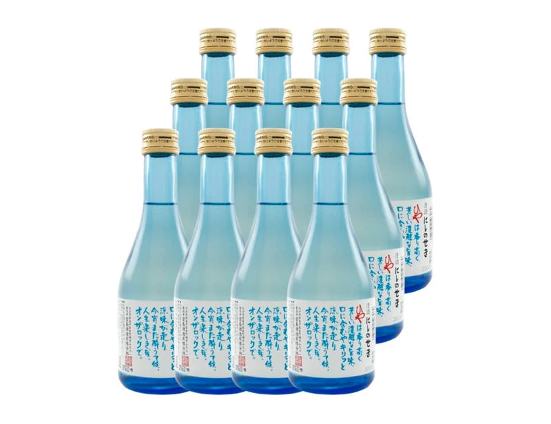 Nishinoseki Cube Seishu Honjozo - Sake 300ml 17% (Pack of 12) | Premium Japanese Honjozo Seishu | Smooth, Clean & Well-Balanced Flavor