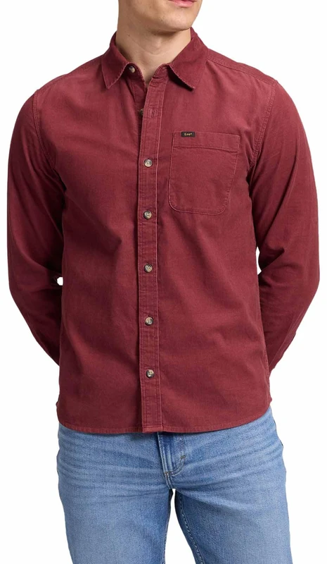 LEE - Shirt Men - Regular Fit - Leesure Shirt - Red