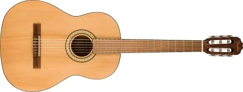 Fender Classic Design CN-25 Nylon Stringed, Walnut Fingerboard, Classical Acoustic Guitar, Natural. Ideal for Beginners