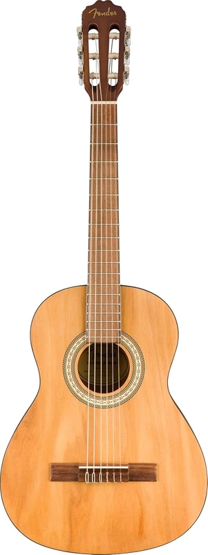 Fender Classic Design CN-25 Nylon Stringed, Walnut Fingerboard Short Scale, 3/4 Size Classical Acoustic Guitar, Natural. Ideal for Beginners