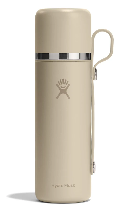 Hydro Flask – Insulated Hot Flask and Cup 828 ml (28 oz) – Leakproof, All-in-One Design – Keeps Drinks Hot 30 Hrs & Cold 30 Hrs – Oat