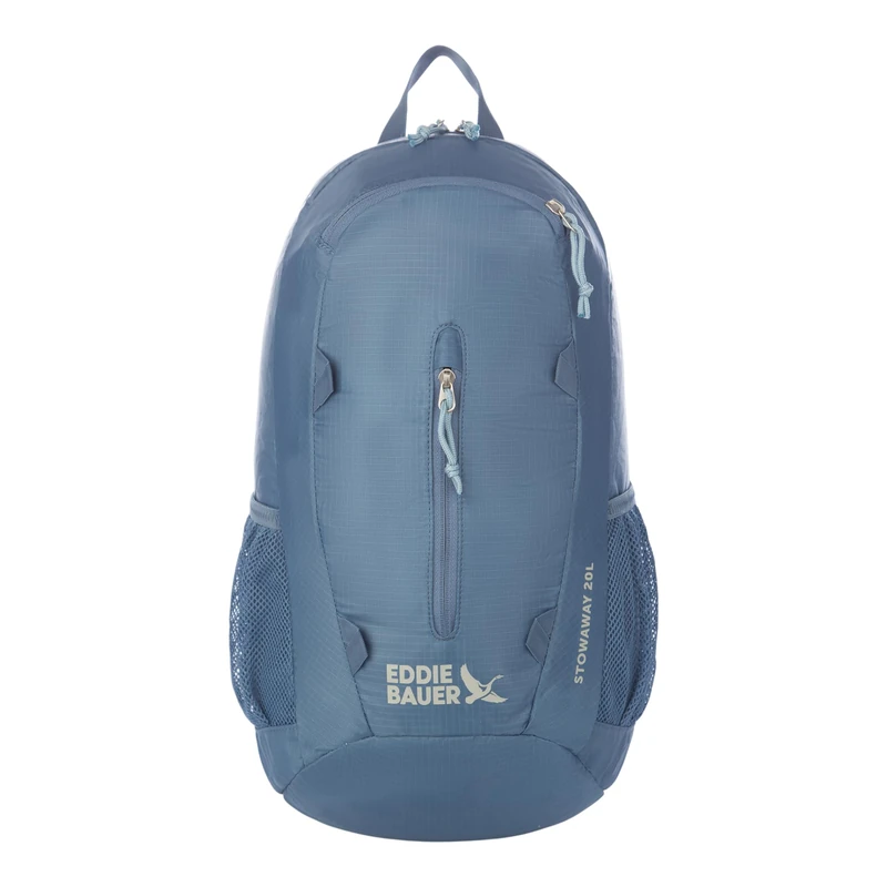 Eddie Bauer Stowaway Packable Backpack | Travel | Outdoor | Lightweight | Foldable | Durable | Ripstop Polyester, Tile Blue, 20L US, Stowaway Packable Backpack - Made from Ripstop Polyester - Image 1
