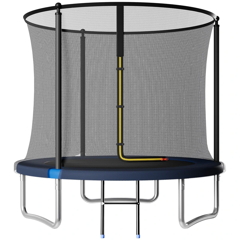 JUMMICO 6/8/10/12ft Outdoor Trampoline with Safety Enclosure Net - Complete Outdoor Garden Trampoline for Kids & Adults Spring Tool Home Fitness Family Play Equipment