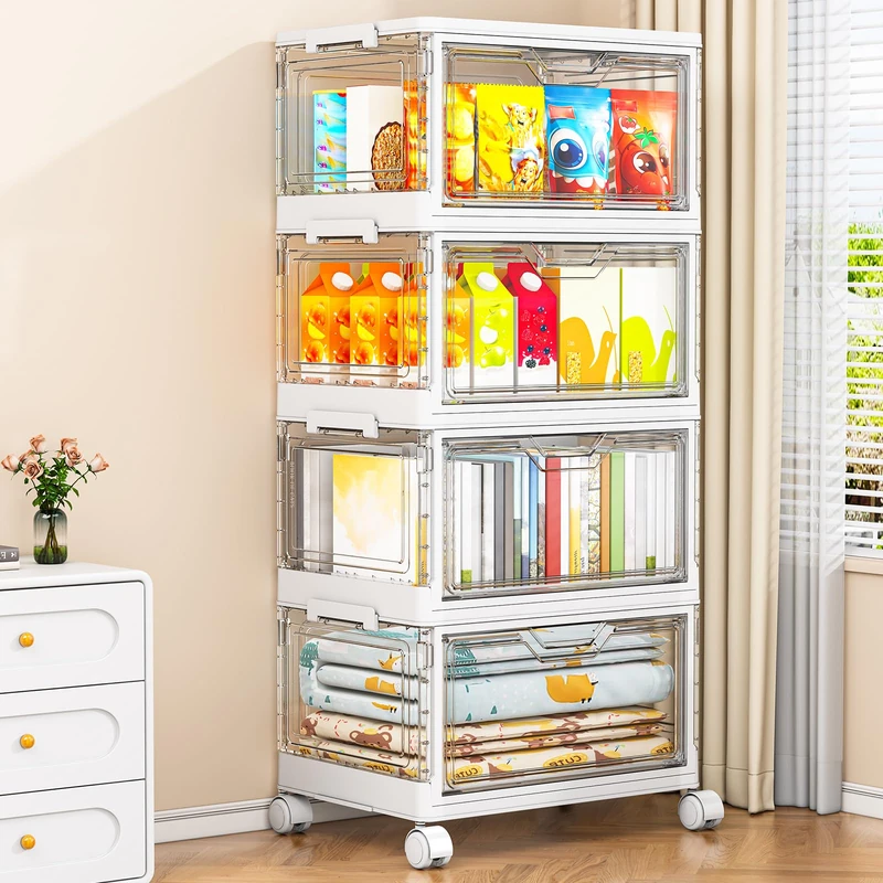 StowBin 28L Storage Boxes with Lid,Plastic