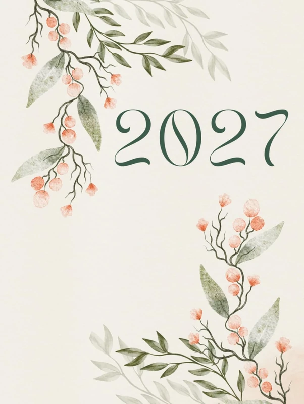 NEW YEAR Calendar. 500-Page Organiser. Full 365 Days. Stay organized, inspired, and in control. Elegant Daily Planner for Women. Daily, monthly and ... Cream Paper. Beautiful Pastel colors, flowers