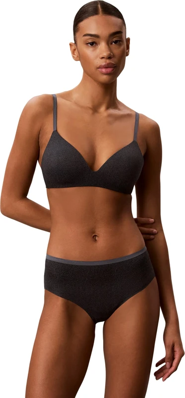 Calvin Klein Women's, Wire Free T Shirt Bra Lv00Qf8013, Plunge, 21702 Stingray+Turbulence, 36W / 0DL