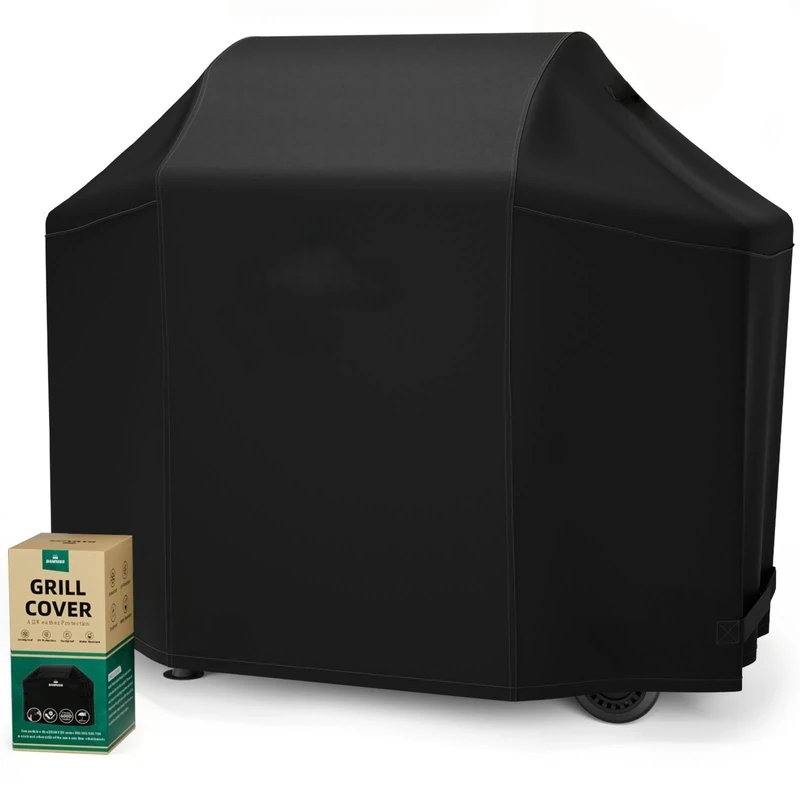 Wood Pellet Grill & Smoker, 6-in-1 Pellet Grill PID Automatic Temperature Control 457 Sq. in Area for Outdoor Backyard, Green (Black)