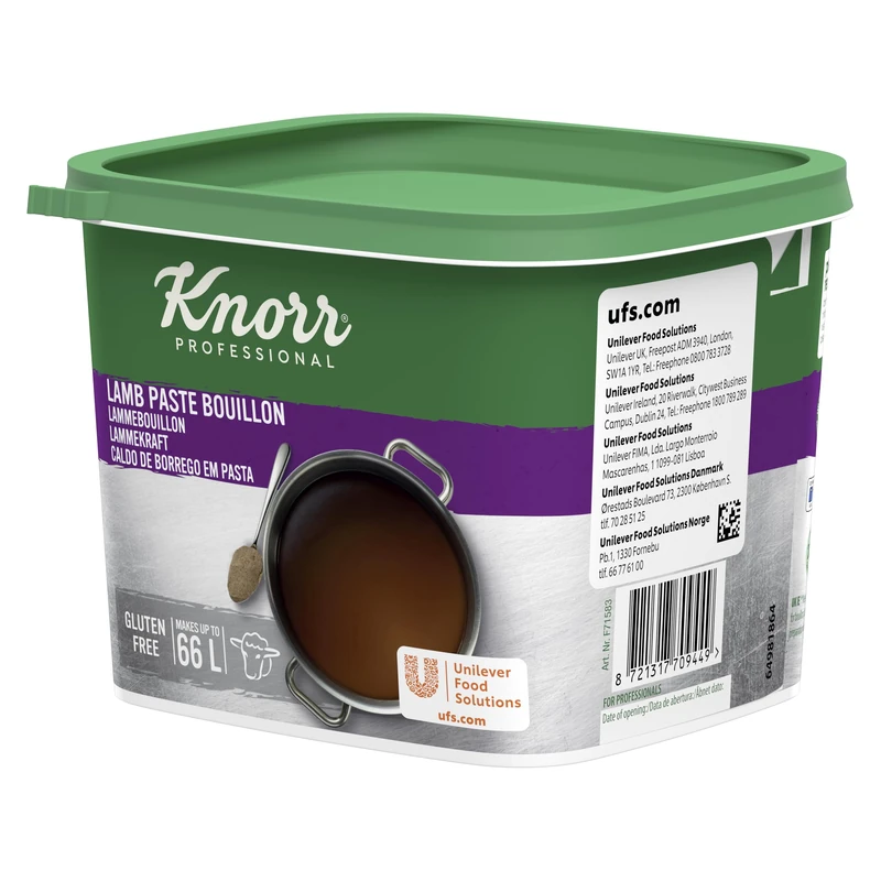 Knorr Professional Gluten Free Lamb Paste Bouillon - 1kg