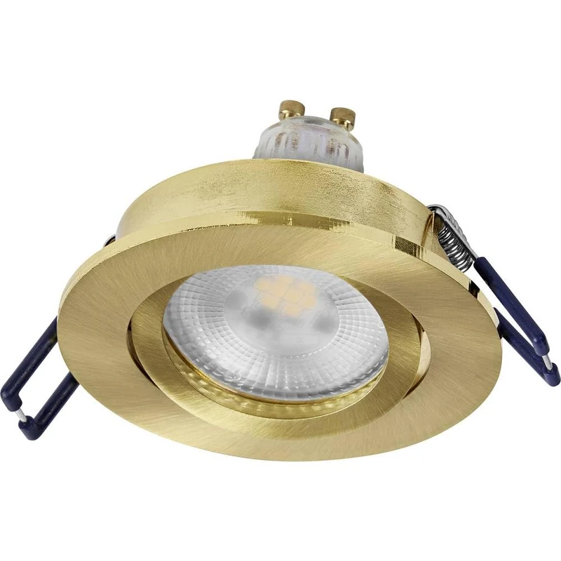 OSRAM Spot Set LED recessed Spotlight DIM 6W Gold 85mm, 500lm 2700K Warm White, CRI≥80, dimmable Aluminum, Set of 3